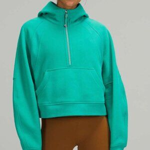 Lululemon Scuba Oversized 1/2 Zip Hoodie - Maldives Green